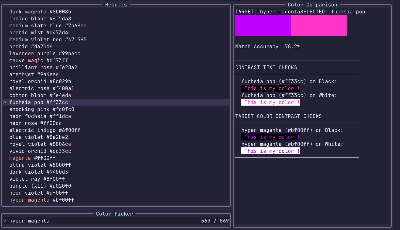 Telescope Color Picker